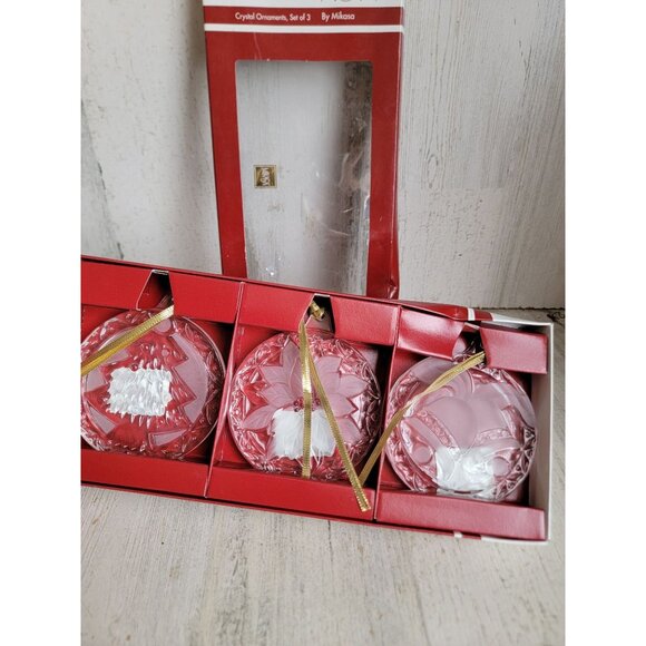 Studio Nova crystal bell tree ornament Xmas set frosted - Picture 5 of 6
